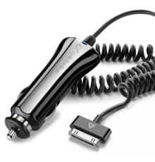 Зарядний пристрій 12-24 В, 1A witn cable 0,5-1m Apple (30pin) Cellularline (CBRIPHONE1)