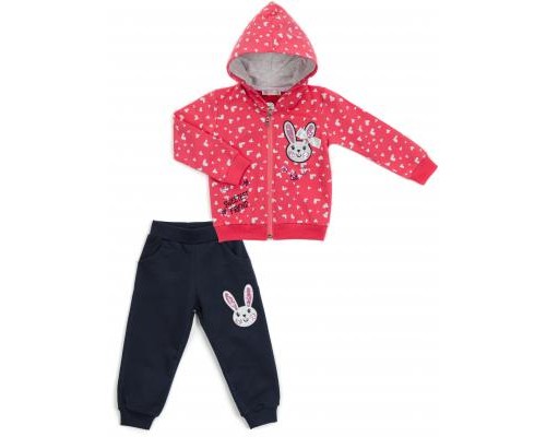 Спортивний костюм дитячий Breeze з сердечками (14427-86G-coral)