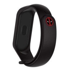 Ремінець до фітнес браслета Armorstandart Superhero Edition для Xiaomi Mi Band 5 Deadpool Black (ARM57071)