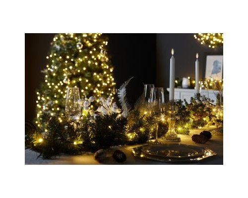 Гірлянда Twinkly Smart LED Cluster AWW, 400, BT+WiFi, Gen II, IP44 кабель чо (TWC400GOP-BEU)