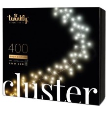 Гірлянда Twinkly Smart LED Cluster AWW, 400, BT+WiFi, Gen II, IP44 кабель чо (TWC400GOP-BEU)