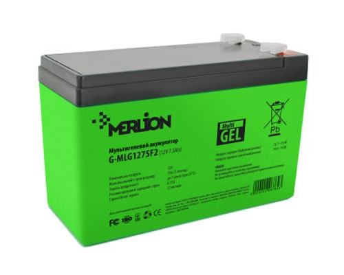 Батарея до ДБЖ Merlion 12V - 7.5 Ah (G-MLG1275F2) 