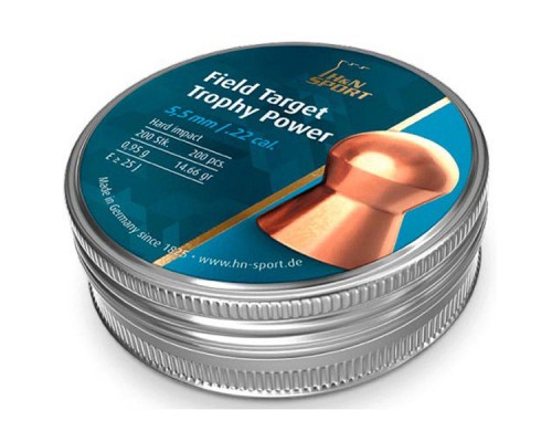 Пульки H&N FT Trophy Power 5,5 мм, 0.95 г, 200шт/уп (92665500003)