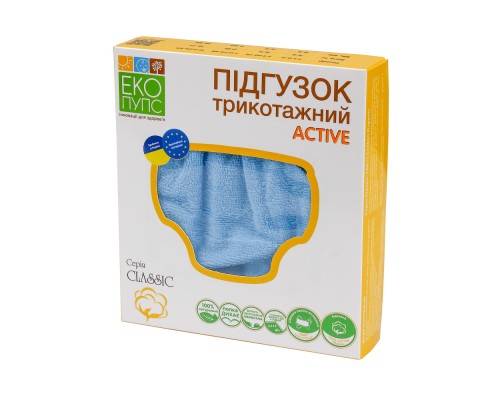 Підгузки Еко Пупс Active Classic багаторазовий 5-9 кг Abso Maxi Зелений (ТП2ВК4-2з)