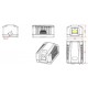 Комп'ютерна розетка Cablexpert RJ45x1 FTP, cat.6 (NCAC-1F6-01)