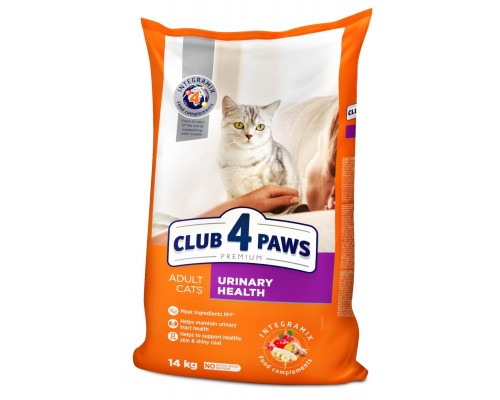 Сухий корм для кішок Club 4 Paws Преміум. Підтримка здоров'я сечовидільної системи 14 кг (4820083909375)