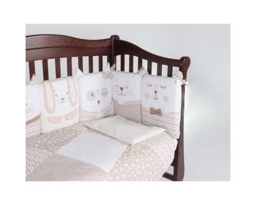 Дитячий постільний набір Верес Smiling animals beige new (216.06.110*90)