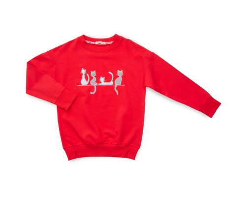 Кофта дитяча Breeze з котиками (13854-146G-coral)