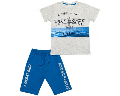 Набір дитячого одягу Breeze з якорем (14386-134B-blue)