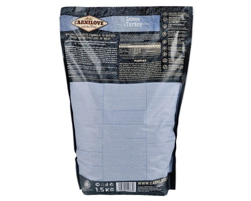 Сухий корм для собак Carnilove Puppy Salmon and Turkey 1.5 кг (8595602508839)