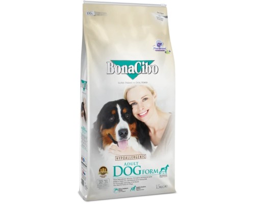 Сухий корм для собак BonaCibo Adult Dog Form 15 кг (8694686405826)