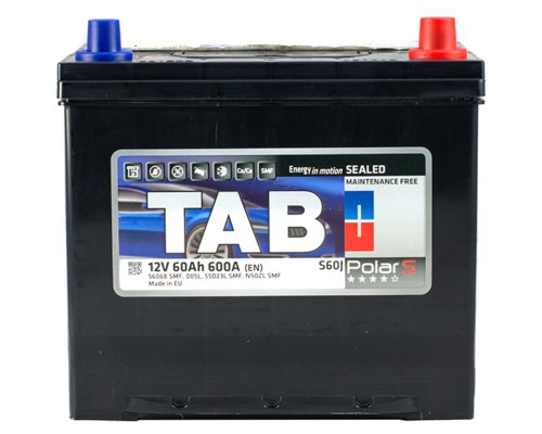 Акумулятор автомобільний TAB 60 Ah/12V Polar S Euro Japan (246 860)