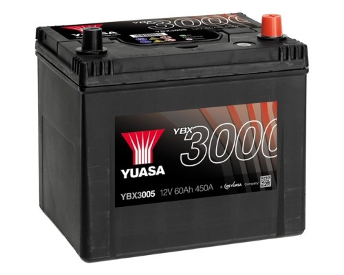 Акумулятор автомобільний Yuasa 12V 60Ah SMF Battery (YBX3005)
