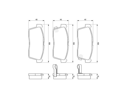 Гальмівні колодки Bosch 0 986 424 695