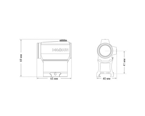 Коліматорний приціл Holosun HS403C (747030)