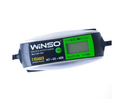 Зарядний пристрій для автомобільного акумулятора WINSO 139700