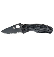 Ніж Spyderco Persistence FRN Black Blade напівсеррейтор (C136PSBBK)