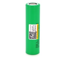 Акумулятор 18650 2500mAh (2450-2650mah), 3.7V (2.75-4.2V), green, PVC BOX Liitokala (Lii-25R) 