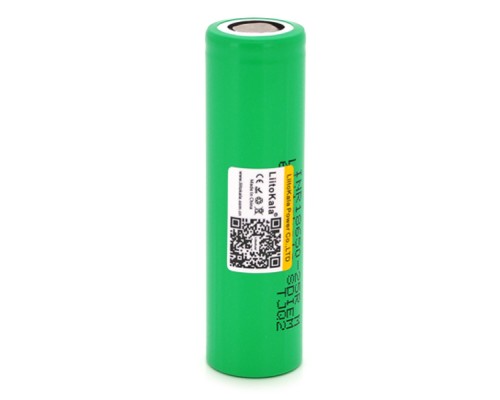 Акумулятор 18650 2500mAh (2450-2650mah), 3.7V (2.75-4.2V), green, PVC BOX Liitokala (Lii-25R) 