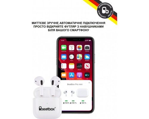 Навушники BeatBox PODS PRO Mini White (bbppromw)
