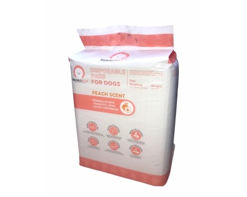 Пелюшки для собак MISOKO&CO з ароматом персика 45х60 см 50 шт (SHAMSK63062_50)