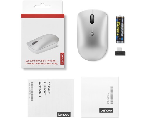 Мишка Lenovo 540 USB-C Wireless Cloud Grey (GY51D20869)