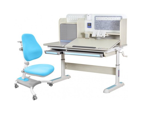 Парта з кріслом Mealux Winnipeg MG/BL + Omega KBL (BD-630 MG/BL+Y-220 KBL)