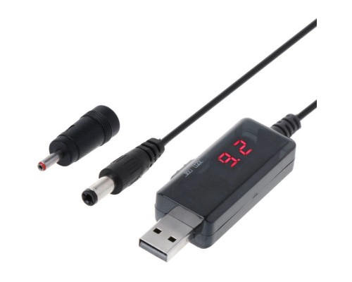 Кабель живлення USB 5V to DC 9V/12V 5.5*2.1/3,5*1,35 mm Dynamode (KWS-912V)