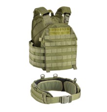 Плитоноска Defcon 5 Carrier With Belt Green (D5-BAV13 OD)
