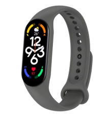 Ремінець до фітнес браслета BeCover Silicone для Xiaomi Mi Smart Band 7 Gray (707480)