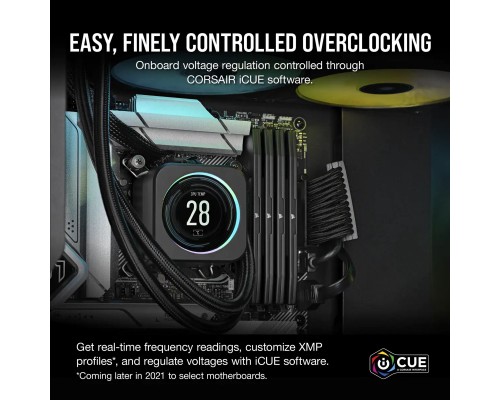 Модуль пам'яті для комп'ютера DDR5 32GB (2x16GB) 5600 MHz Vengeance Black Corsair (CMK32GX5M2B5600C36)