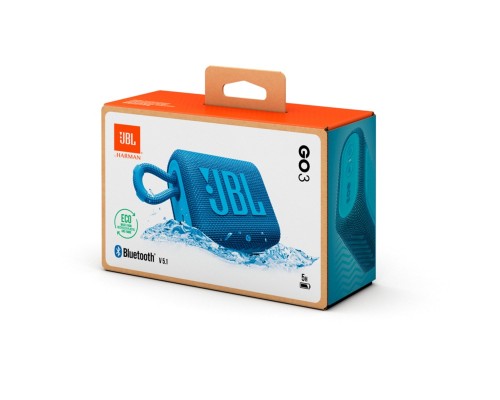 Акустична система JBL Go 3 Eco Blue (JBLGO3ECOBLU) 