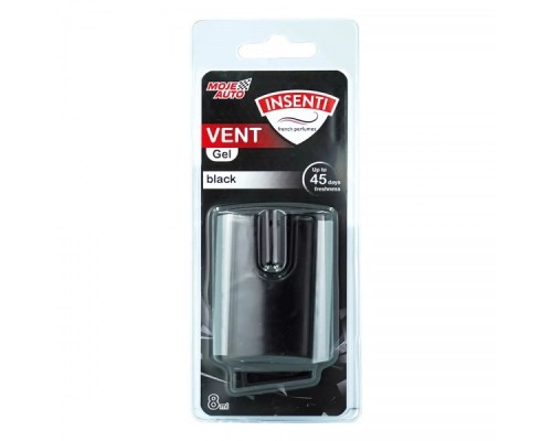 Ароматизатор для автомобіля MOJE AUTO Insenti Vent Gel Black 8мл (15-550) 