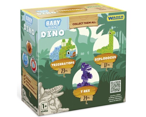 Конструктор Wader Baby Blocks Діно - диплодок (41493)