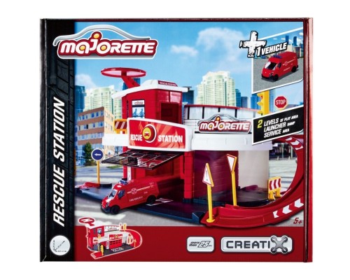 Ігровий набір Majorette Креатикс. Пожежна станція,1 машинка (2050038)