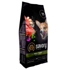 Сухий корм для собак Savory All Breed Sterilised rich in Fresh Turkey 1 кг (4820232631492)