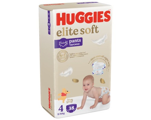 Підгузки Huggies Elite Soft 4 (9-14 кг) Mega 38 шт (5029053549323)