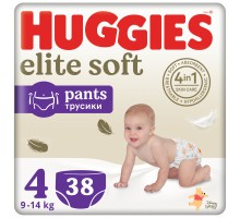 Підгузки Huggies Elite Soft 4 (9-14 кг) Mega 38 шт (5029053549323)