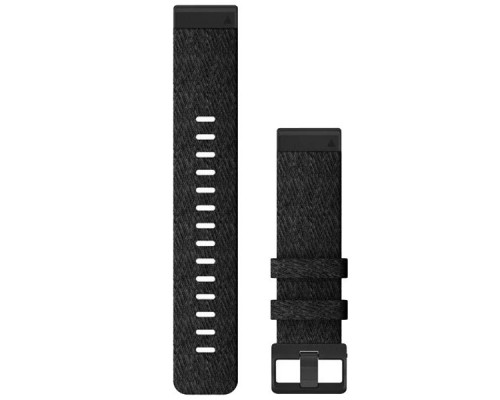 Ремінець до смарт-годинника Garmin fenix 6 22mm QuickFit Heathered Black Nylon (010-12863-07)