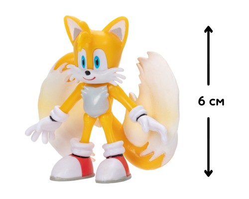 Фігурка Sonic the Hedgehog з артикуляцією - Модерн Тейлз 6 см (40688i-RF1)