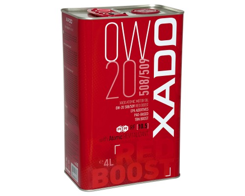 Моторна олива Xado 0W-20 508/509 Red Boost, 4 л (ХА 25294)