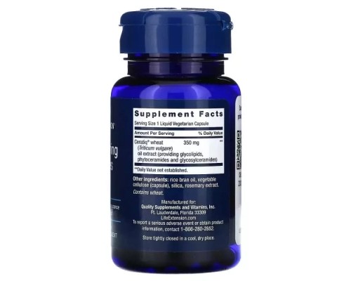 Трави Life Extension Кераміди для відновлення шкіри, Skin Restoring Ceramides, 30 жид (LEX-20963)