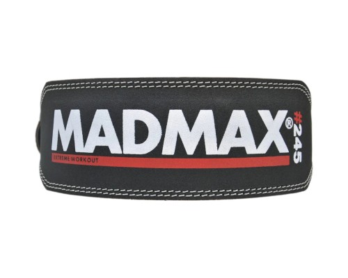 Атлетичний пояс MadMax MFB-245 Full leather шкіряний Black XL (MFB-245_XL)
