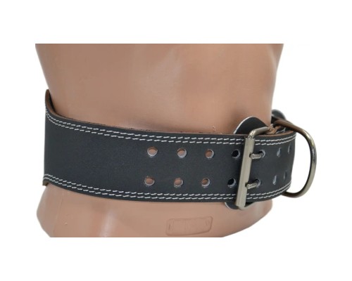 Атлетичний пояс MadMax MFB-245 Full leather шкіряний Black XL (MFB-245_XL)