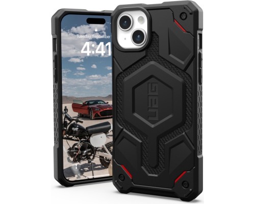 Чохол до мобільного телефона UAG Apple iPhone 15 Plus Monarch Pro Magsafe, Kevlar Black (114220113940)