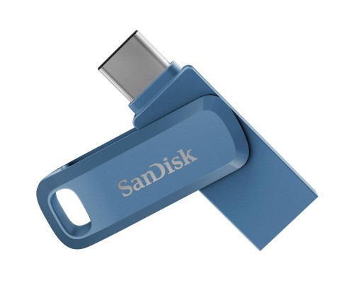 USB флеш накопичувач SanDisk 64GB Dual Drive Go Navy Blue USB 3.1 + Type-C (SDDDC3-064G-G46NB) 