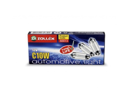 Автолампа Zollex C10W 12V 35mm