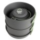 Набір туристичного посуду Bo-Camp Explorer XL Hard Anodized 4 предмети Сірий/Зелений (2200249)