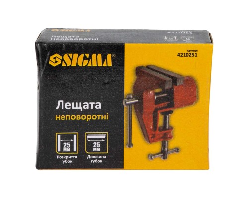 Лещата Sigma неповоротні 25мм для дрібних робіт (4210251)