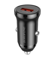 Зарядний пристрій BOROFONE BZ18 single port QC3.0 car charger USB Black (BZ18B)